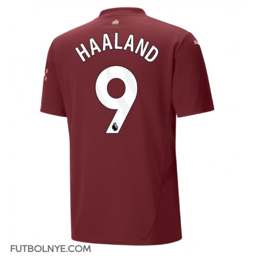 Camiseta Manchester City Erling Haaland #9 Tercera Equipación 2024-25 manga corta